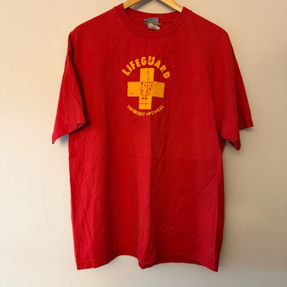 SpongeBob Squarepants Other - Vintage 2003 SpongeBob SquarePants Lifeguard T-Shirt Red Mens XL Nickelodeon